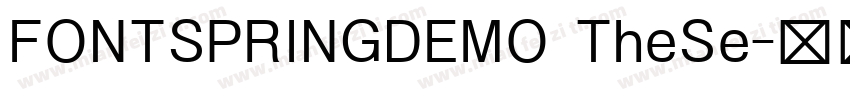 FONTSPRINGDEMO TheSe字体转换